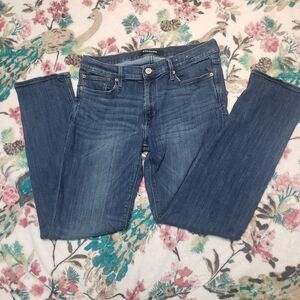 Express Size 12 Stretchy Mid Rise Medium Wash Blue Women's Skinny Jeans